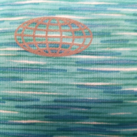 Reel Legends Top Women S Blue With Yellow Accents  Back Zipped Pocket - Picture 6 of 7